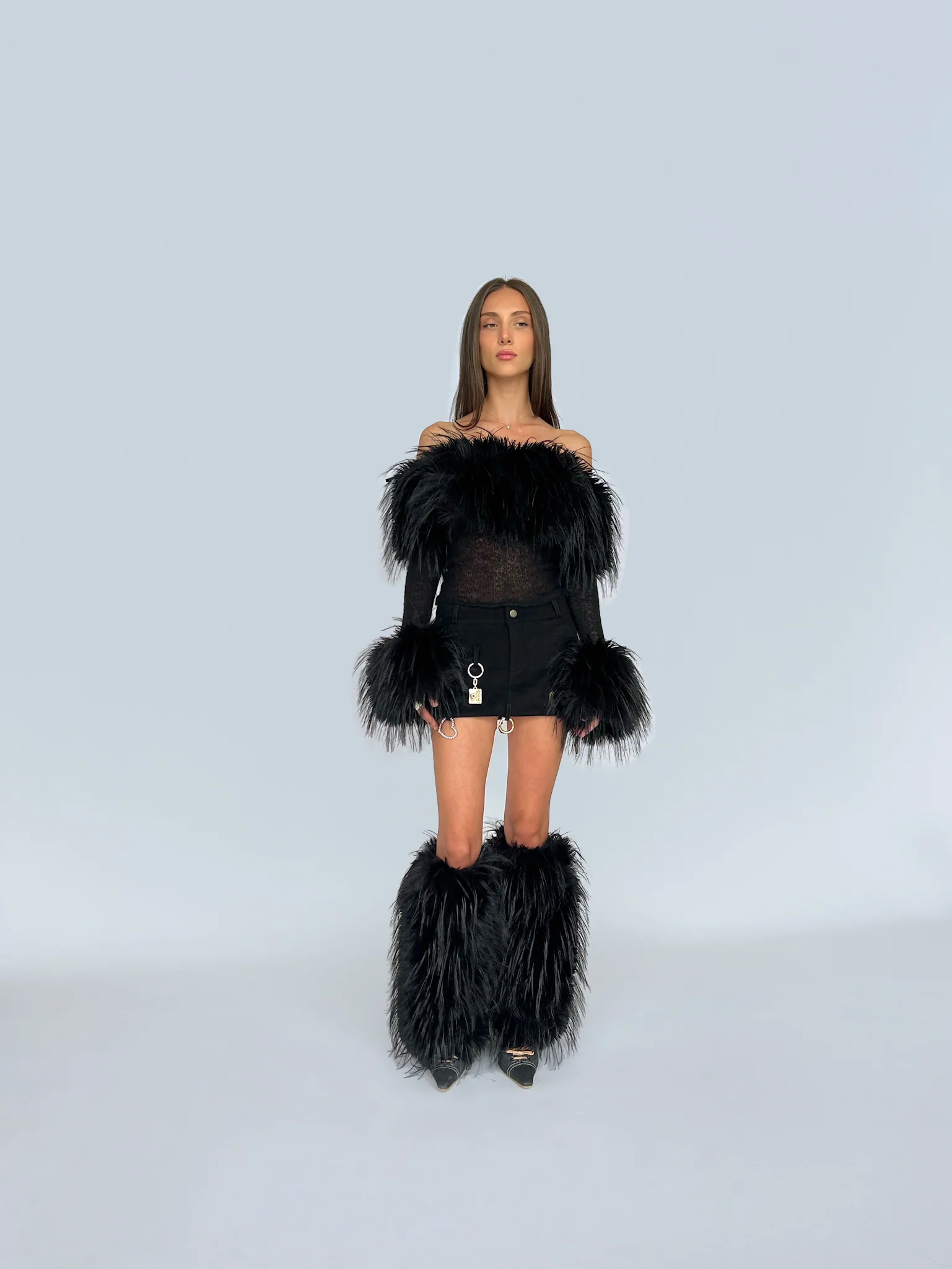 Black Fur Top - Image 2