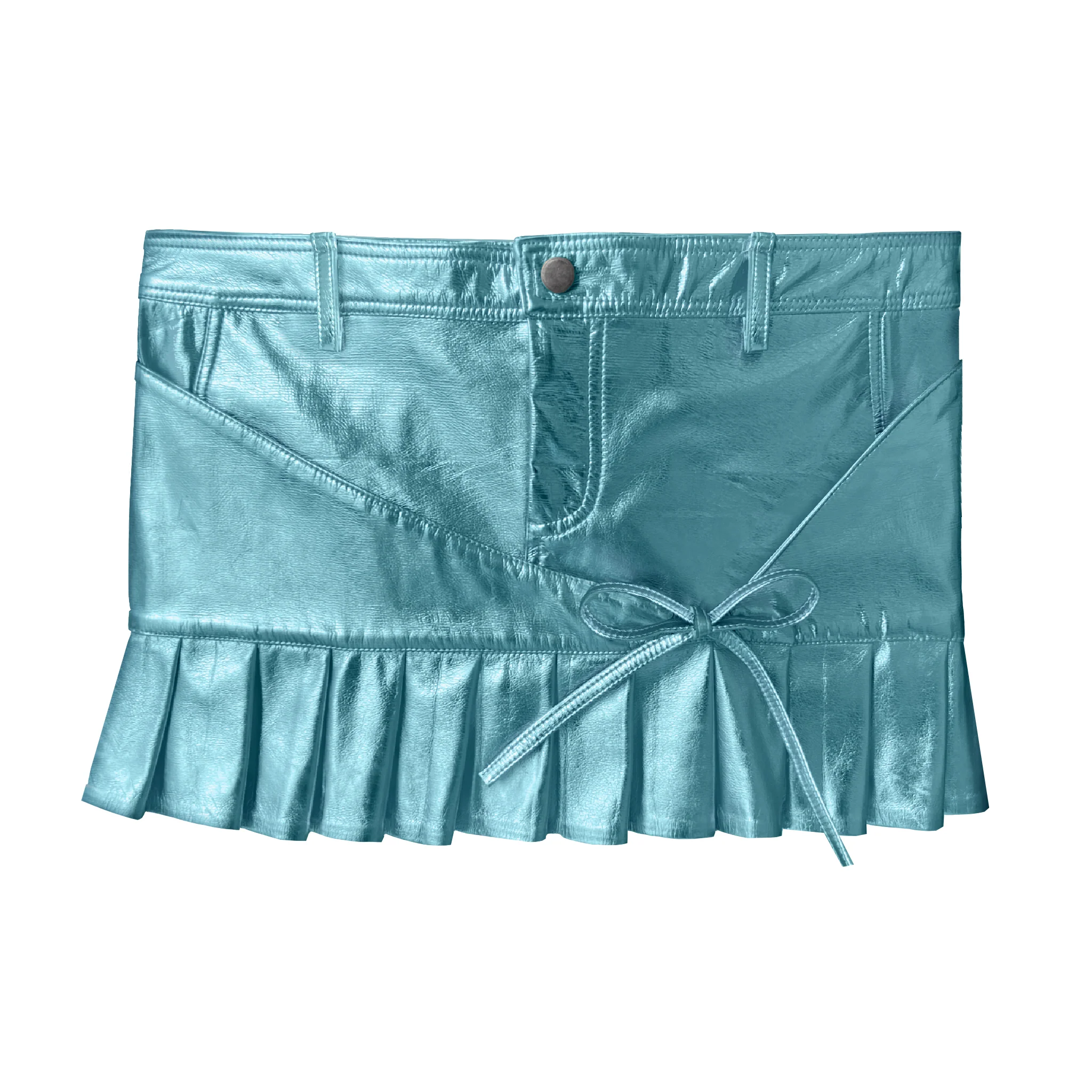 Blue Mini Skirt