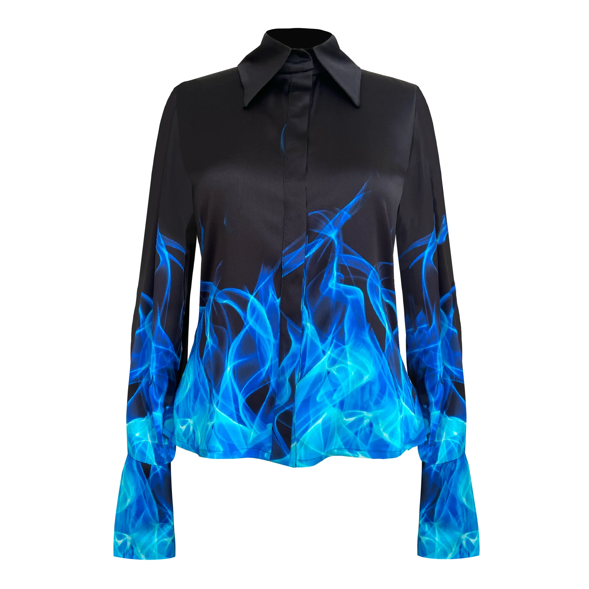 Blue Flames Shirt