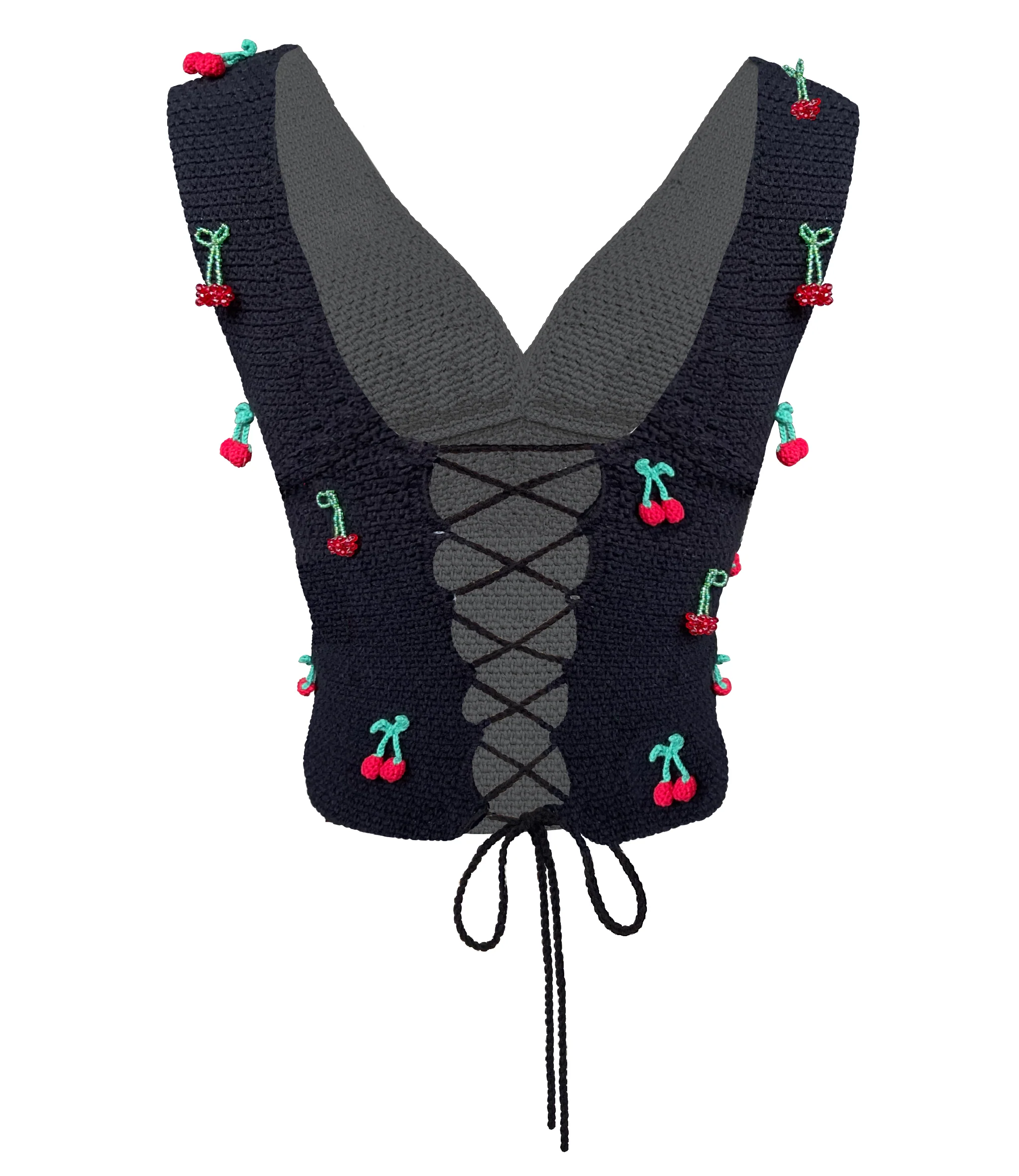 Beaded Crochet Cherries - Image 4