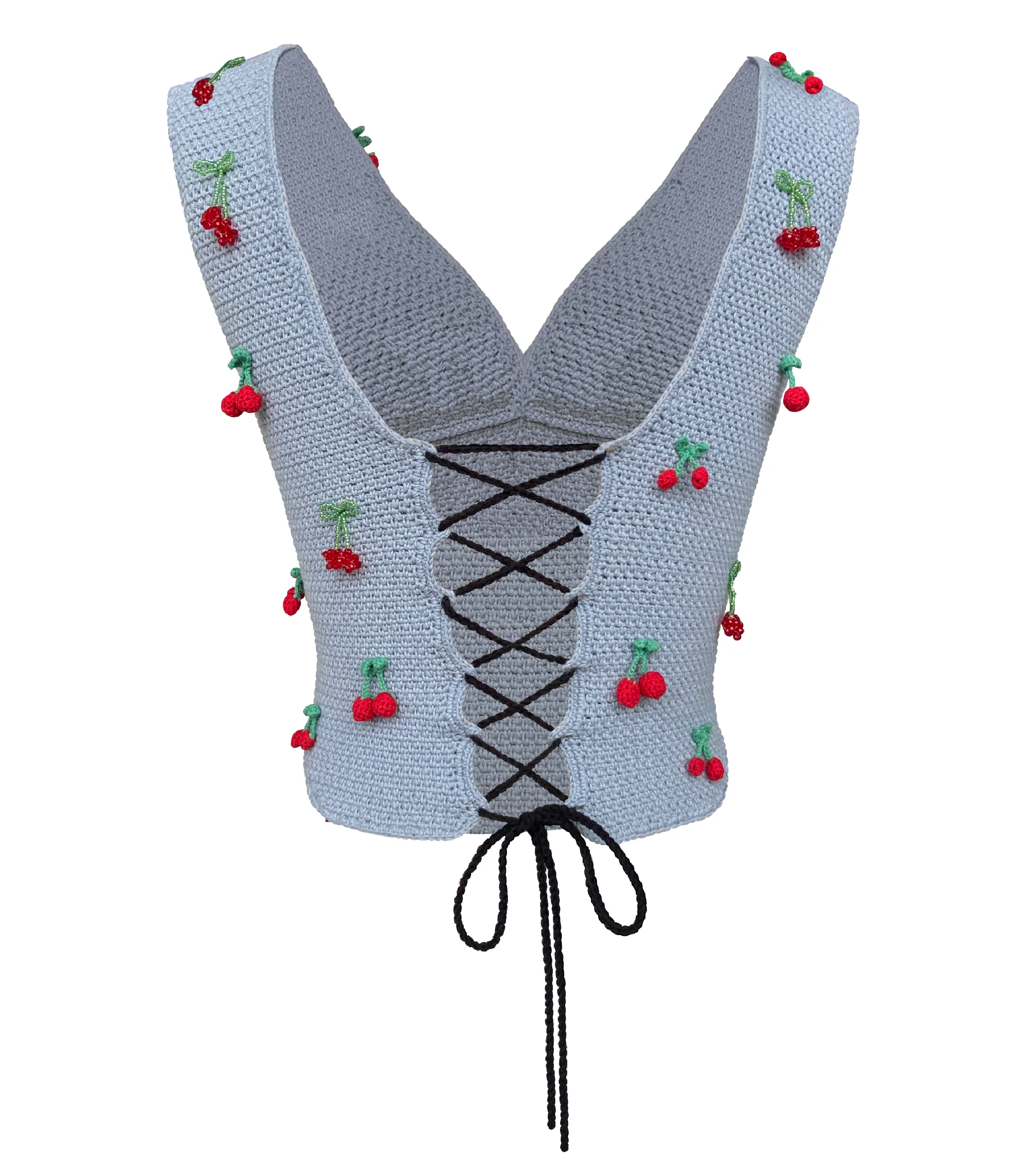 Beaded Crochet Cherries - Image 5