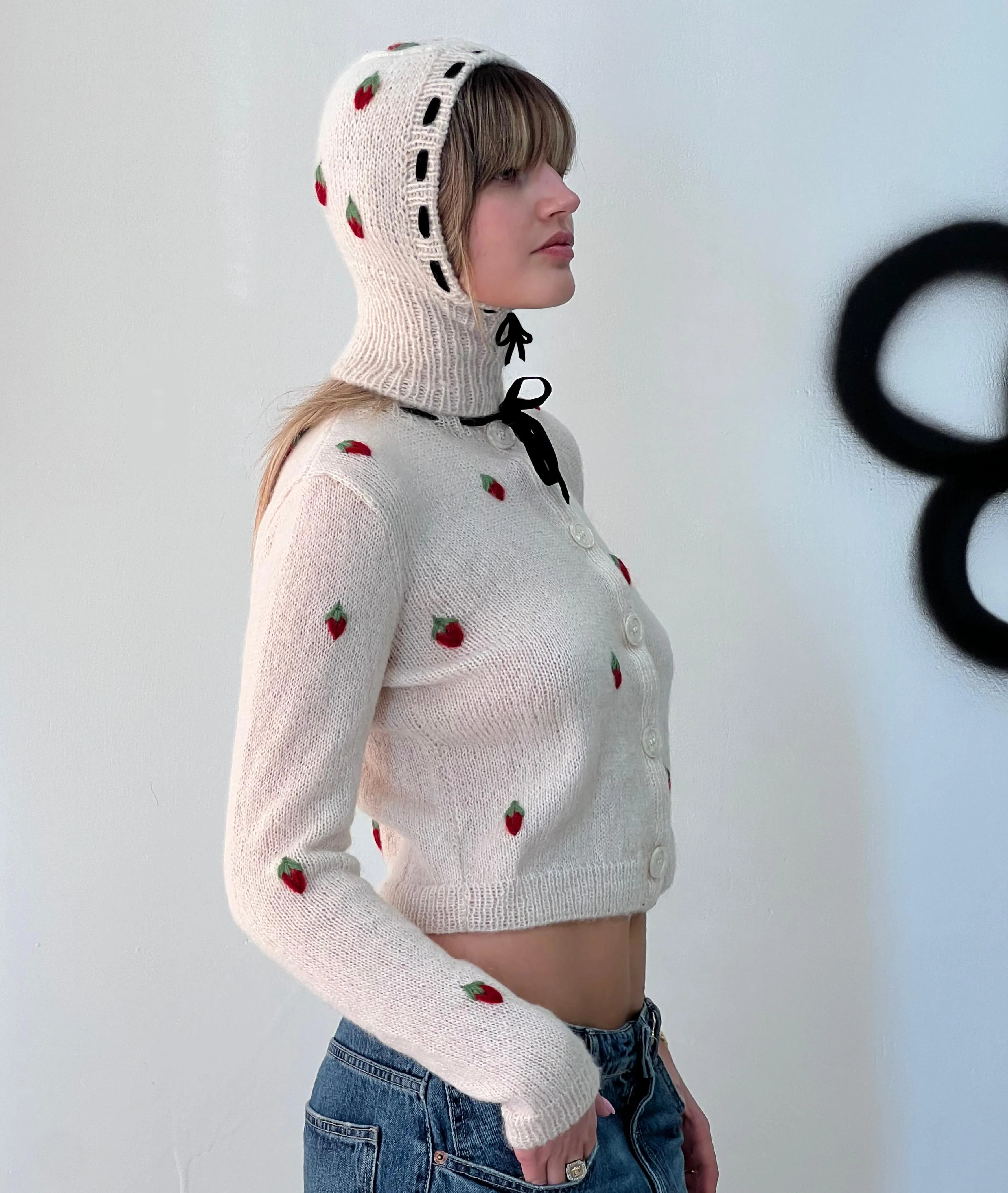 Embroidered Hand Knitted Balaclava - Image 4