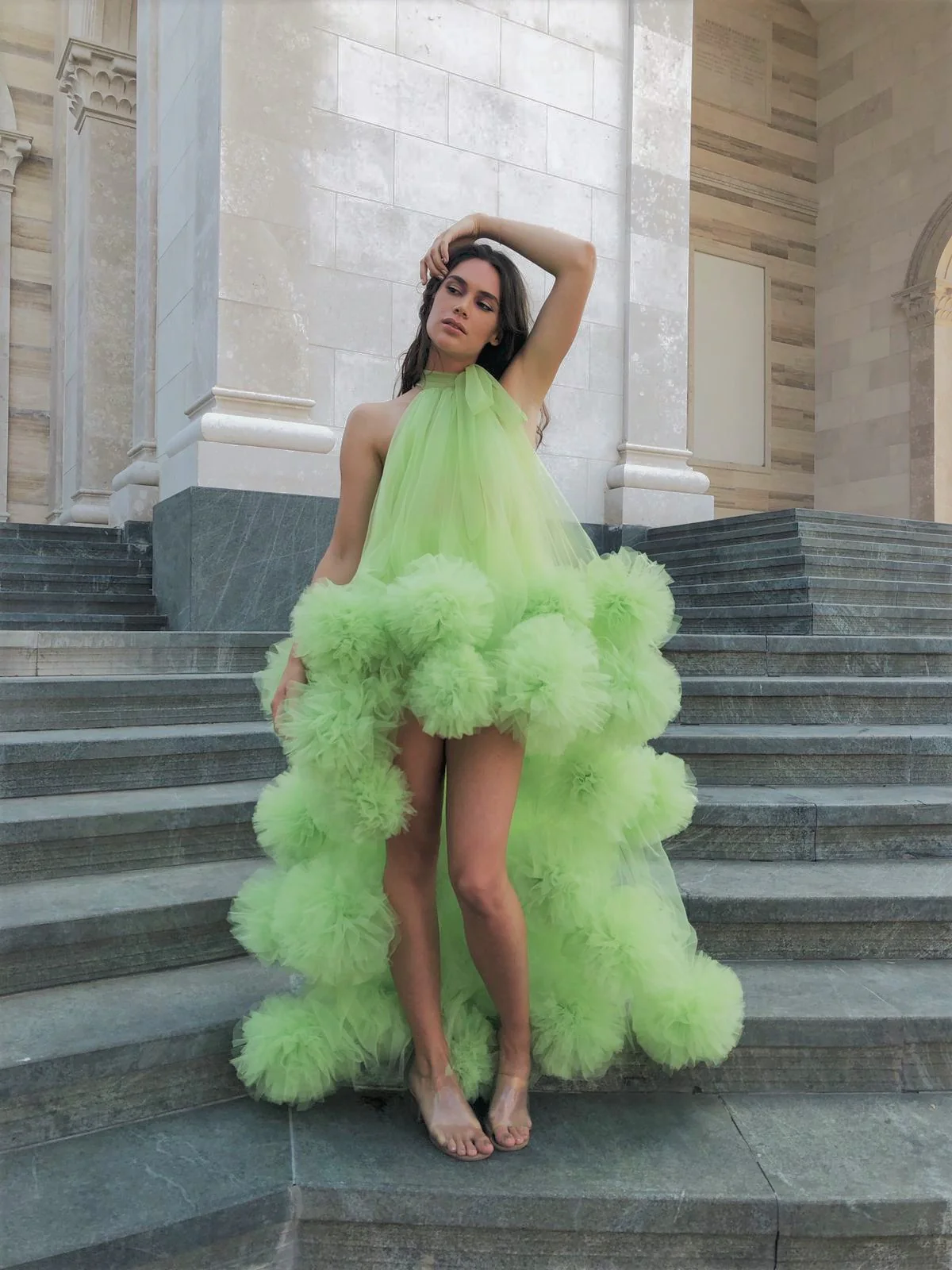 Grass Green Dress - Image 4