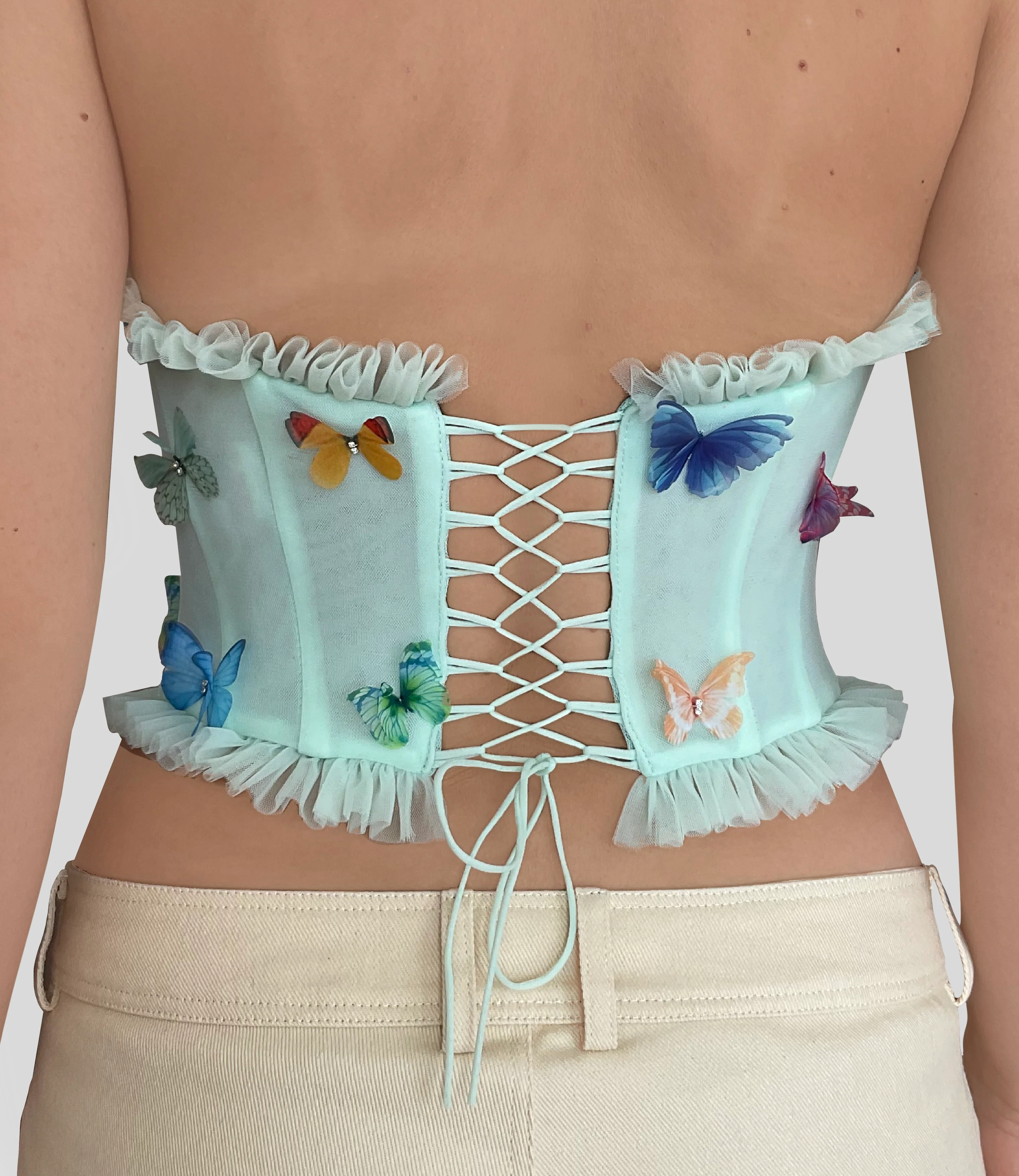 Green Butterfly Corset - Image 7