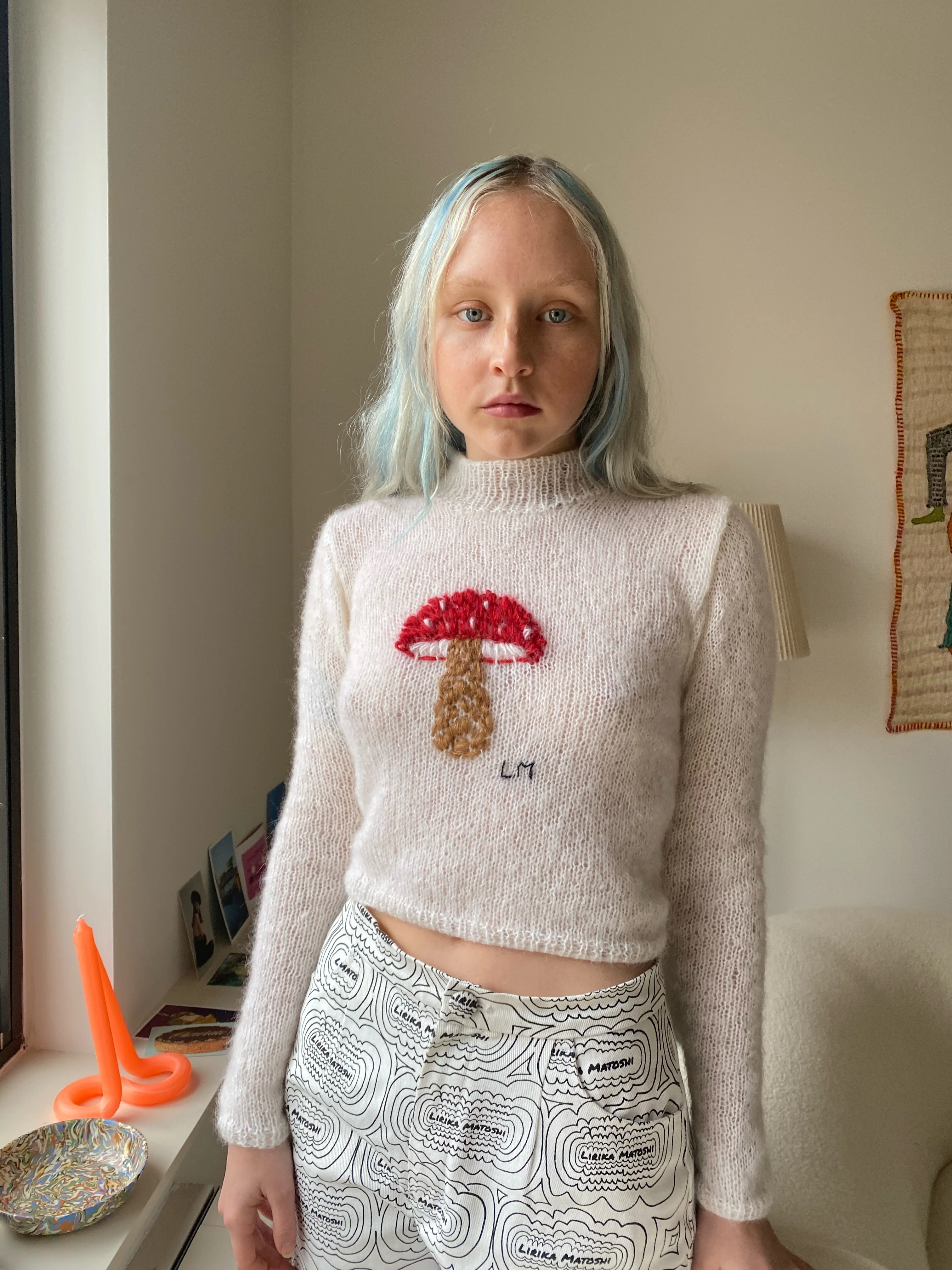 Mushroom Mohair Sweater - Image 3