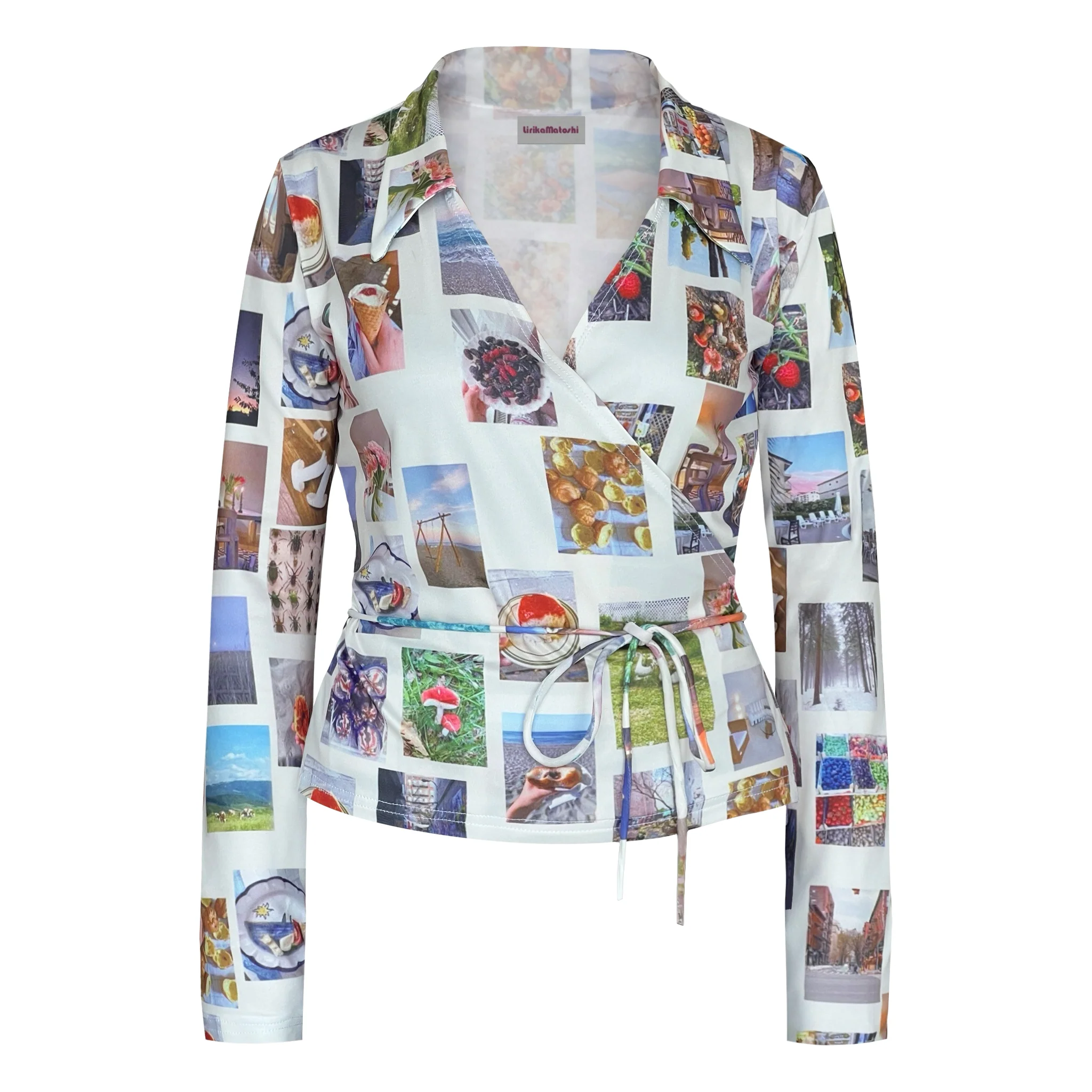 Pics Wrap Top