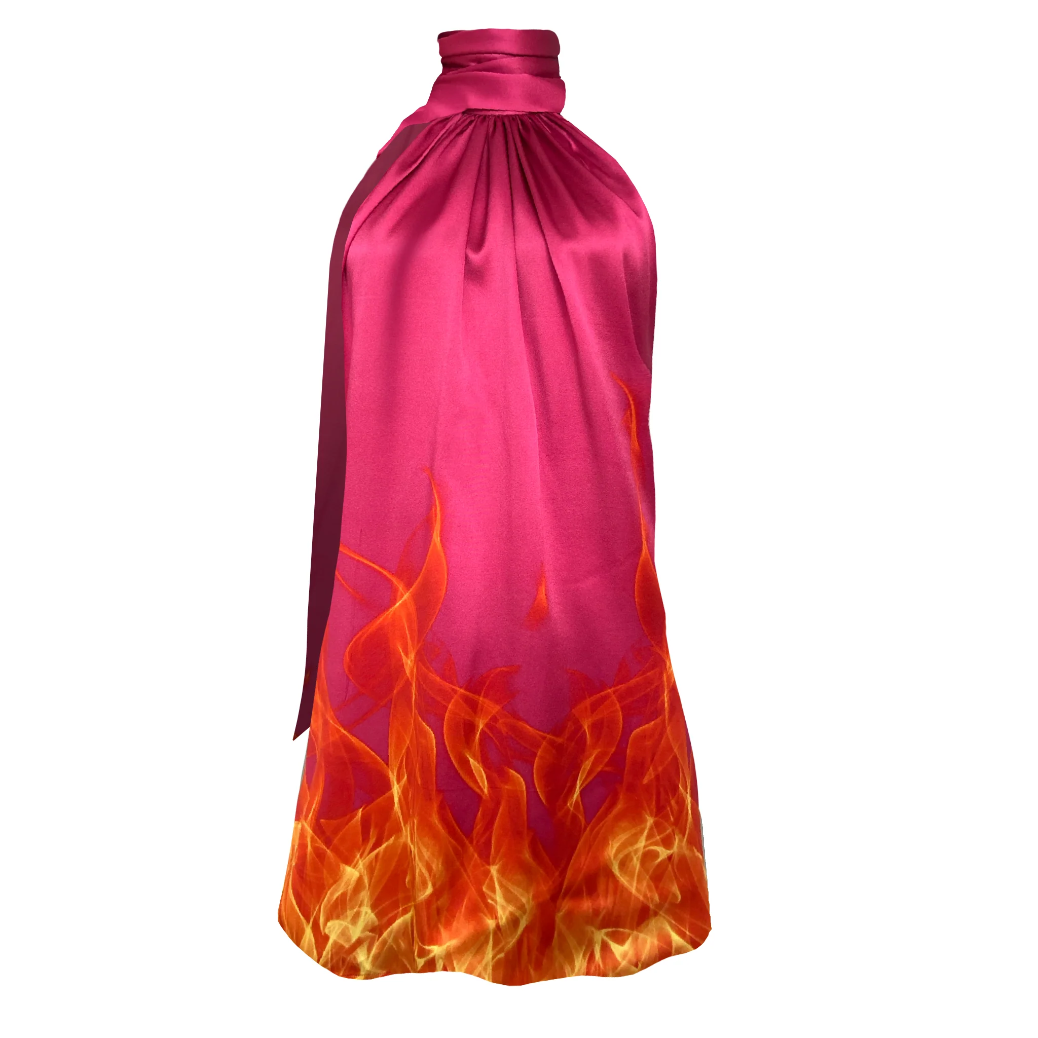 Pink Flames Mini Dress
