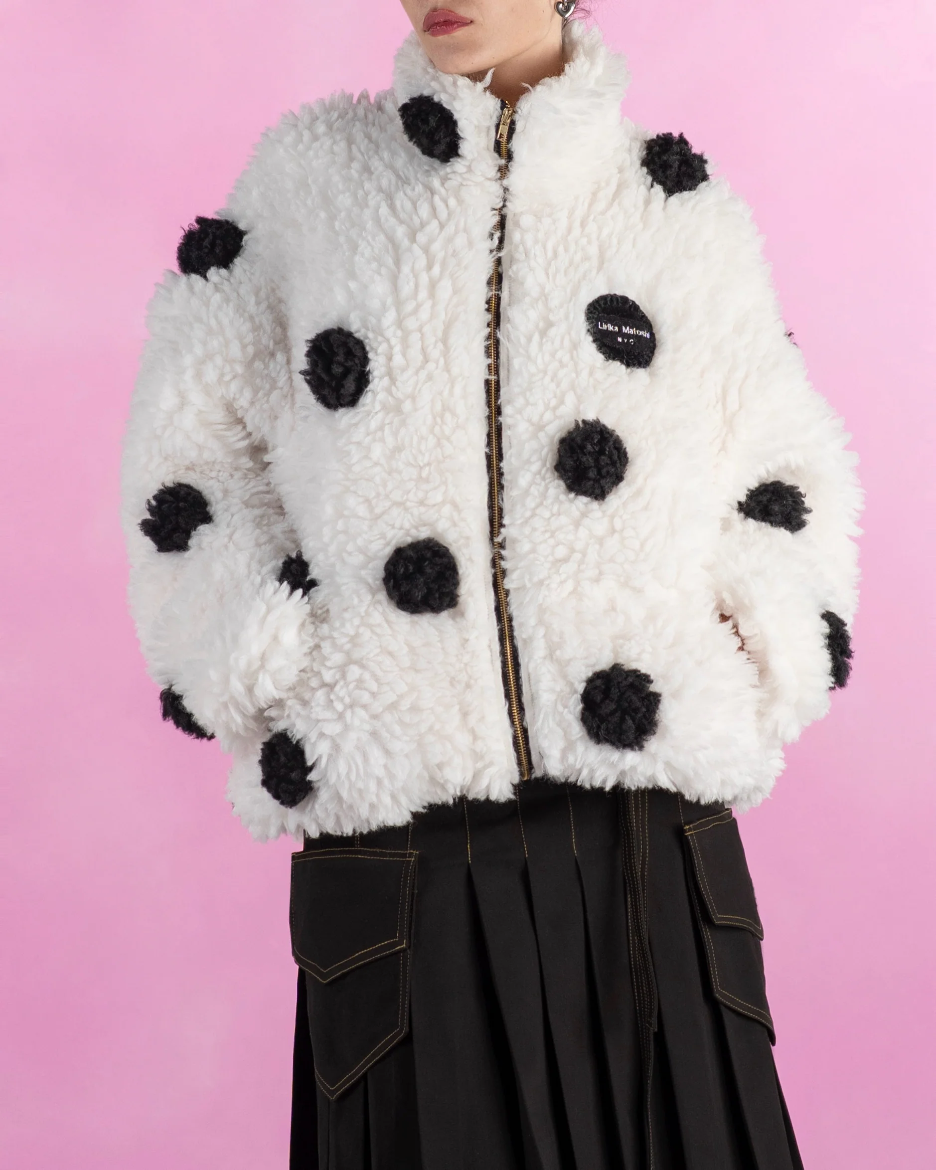 Polka Dots Fleece Jacket - Image 2