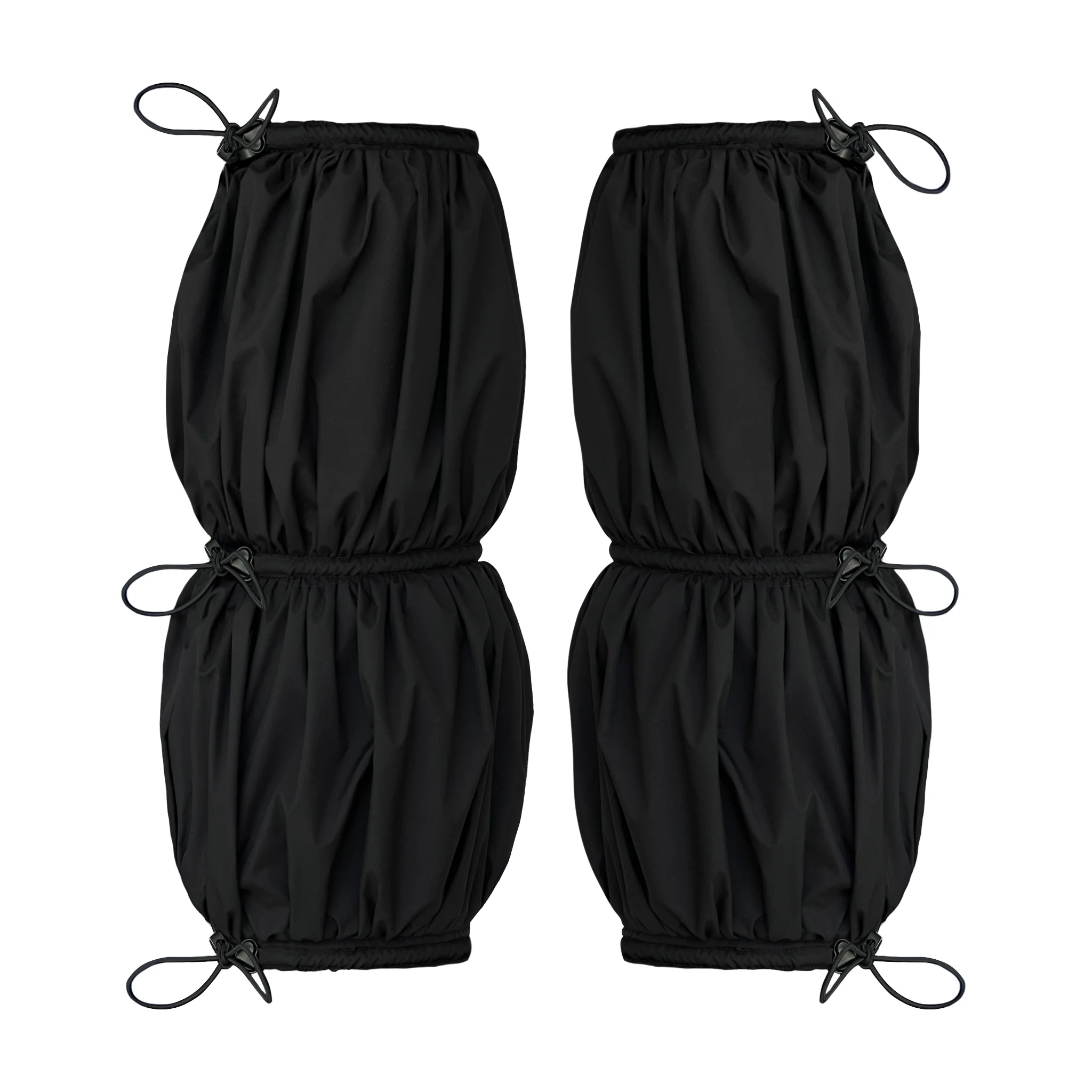 Ruffled Black Leg Warmers