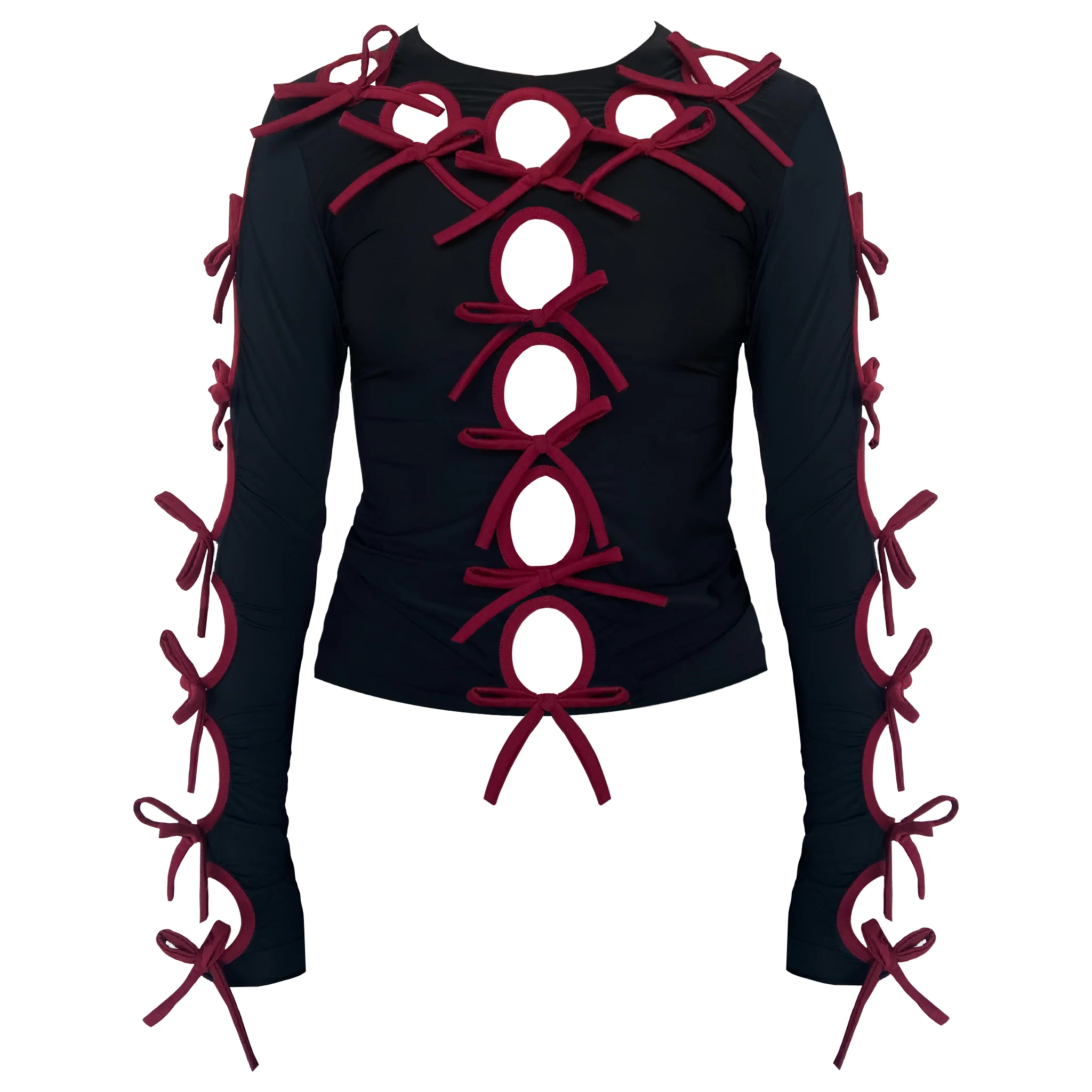 Spandex Longsleeve with Bows