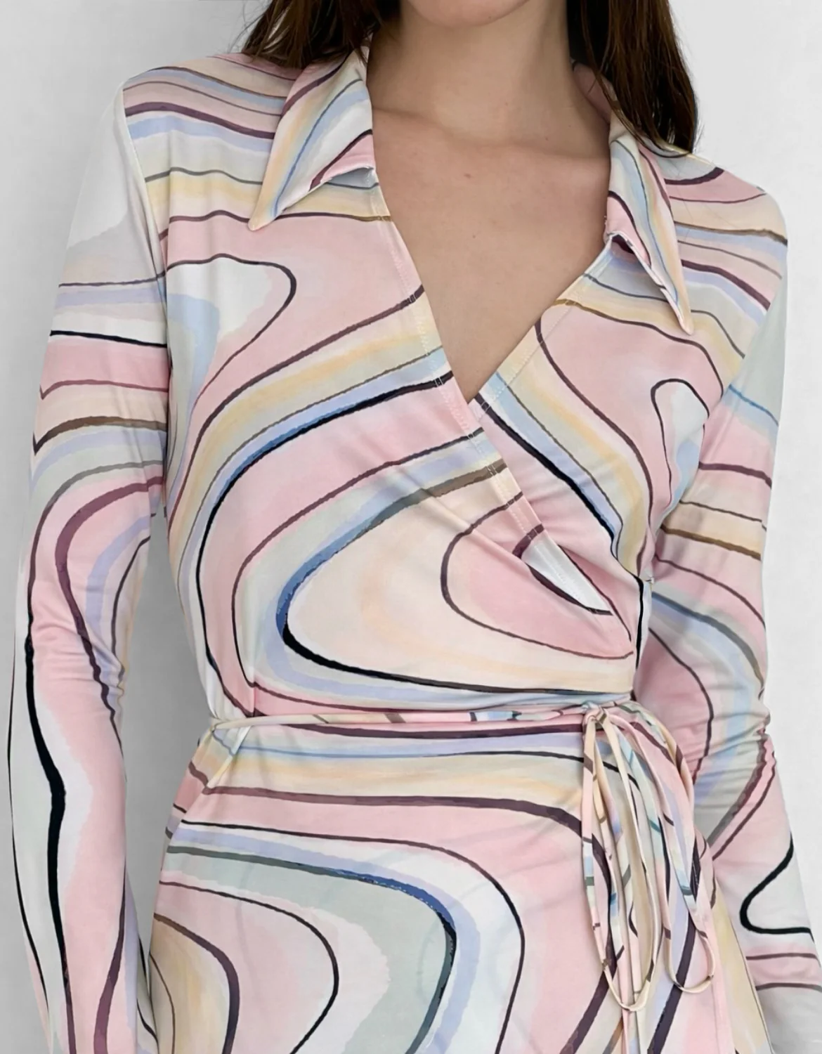 Swirl Wrap Top - Image 2